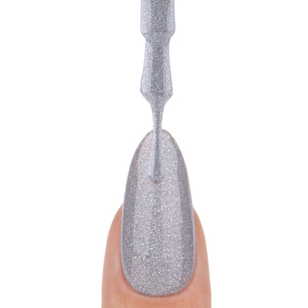 Vernis gris pailleté Let It Glow - 6ml