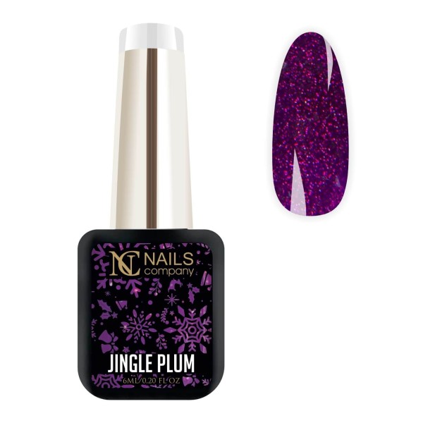 Vernis violet pailleté Jingle Plum