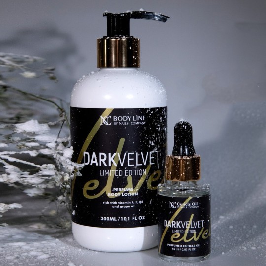 Offre économique Dark Velvet contenant une huile à cuticules et une crème hydratante