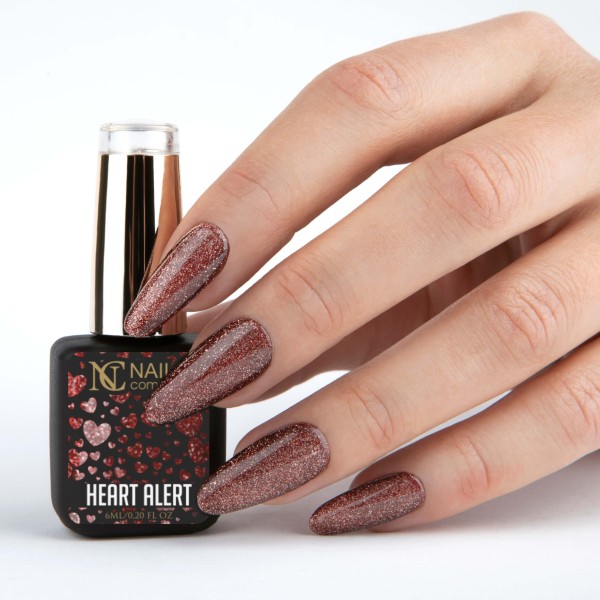 Vernis magnétique bordeaux Heart Alert - 6ml