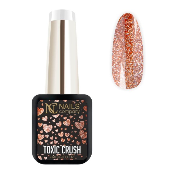 Vernis semi permanent magnétique orange Toxic Crush de la collection Dream It, Feel It, Love It.