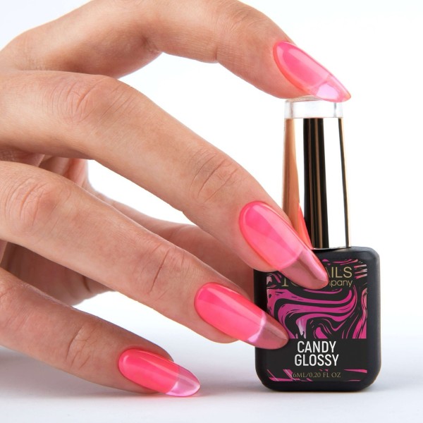 Vernis semi transparent rose Candy Glossy