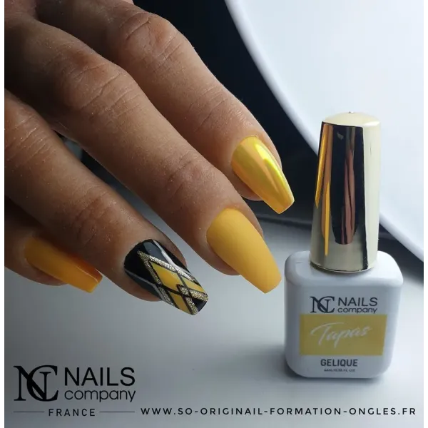 Vernis semi permanent jaune Tapas
