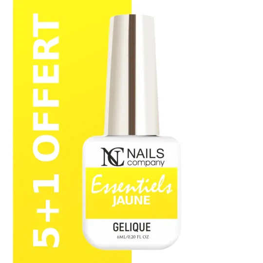 Pack de 6 vernis semi-permanents jaune