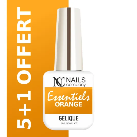 Pack de 6 vernis semi-permanents orange