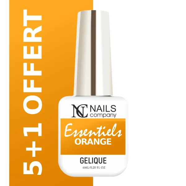 Pack de 6 vernis semi-permanents orange