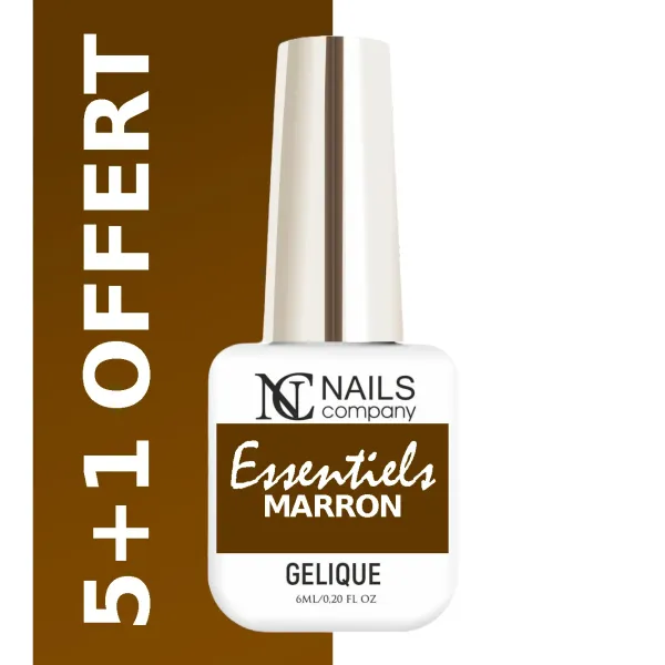 Pack de 6 vernis semi permanents marron dont 1 offert