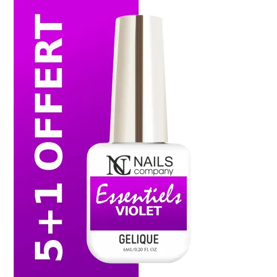 Pack de 6 vernis semi-permanents violet