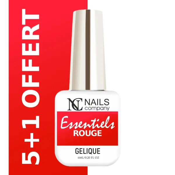 Pack de 6 vernis semi permanents rouge dont 1 offert