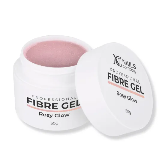 Fibre gel rose pailleté Rosy Glow