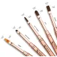 Kit complet de 5 pinceaux pour la pose de faux-ongles