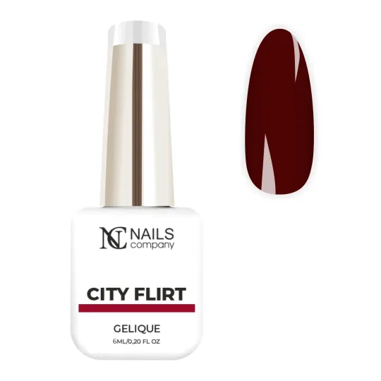 Vernis semi permanent rouge foncé City Flirt de la collection Big City Love.