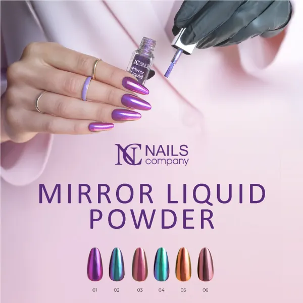 Mirror Powder Liquid 01, effet miroir liquide violet