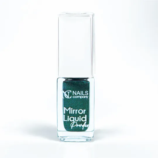Mirror Liquid Powder 02, effet miroir vert/turquoise à appliquer au pinceau