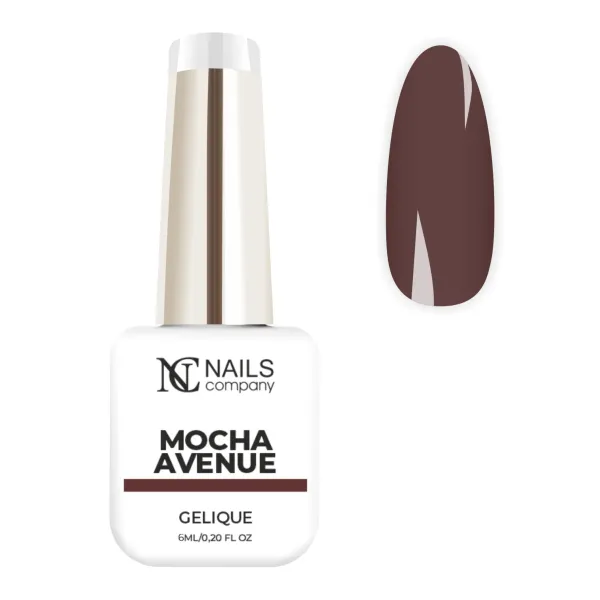 Vernis semi permanent brun foncé Mocha Avenue de la collection Big City Love.