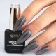 Vernis semi permanent effet cat eye gris anthracite Cristallo Fumo de la collection Pastella Mia.