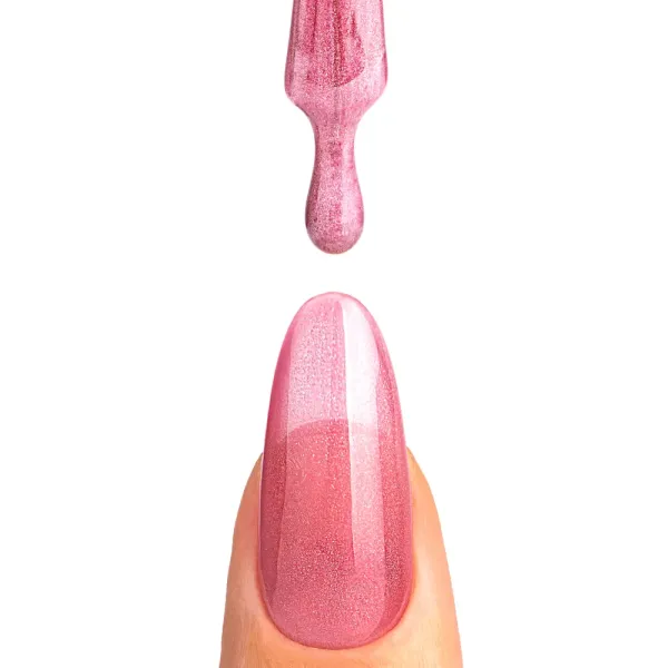 Vernis effet cat eye rose pastel Velluto 😺