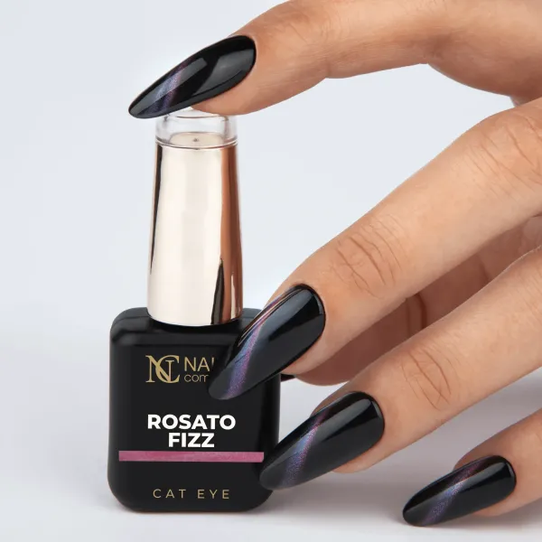 Vernis effet cat eye rose framboise Rosato Fizz 😺