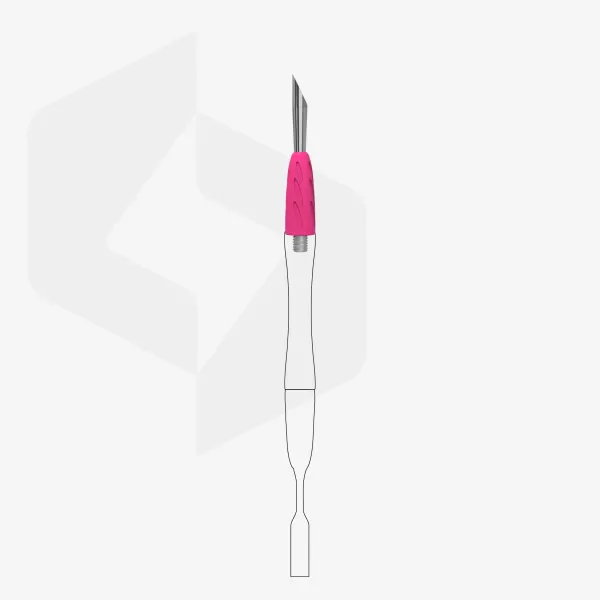 Embout Repousse-Cuticules Biseauté Uniq Combo 12 Staleks Pro à visser sur manche Combo