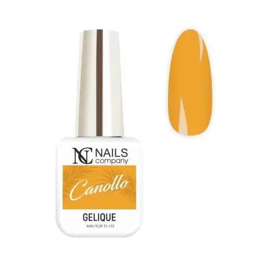 Vernis semi-permanent jaune moutarde Canollo