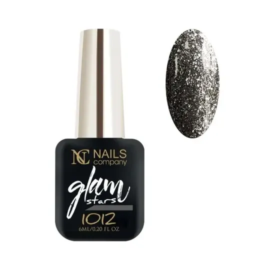 vernis gris pailleté glam 1012 Nails Company