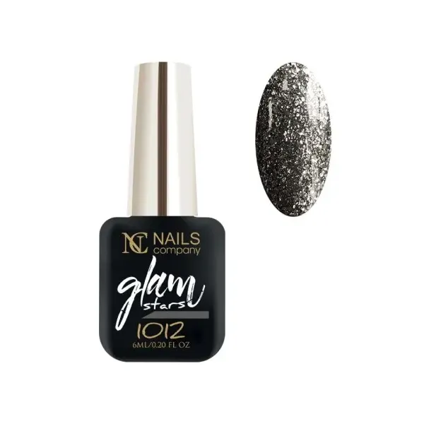 vernis gris pailleté glam 1012 Nails Company