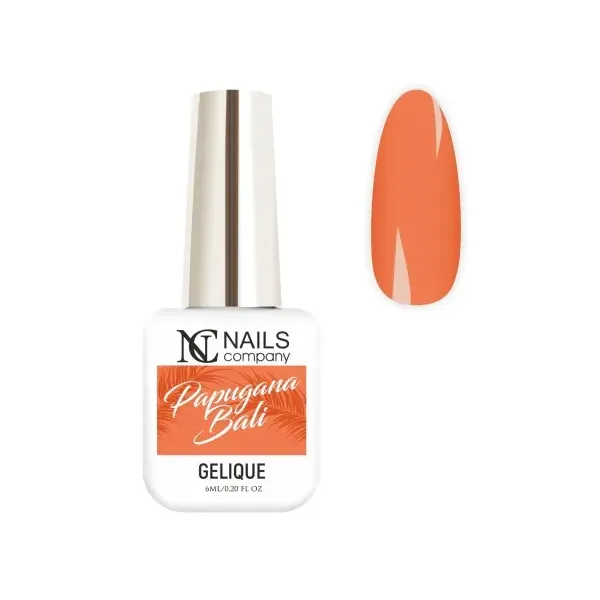 Vernis orange Papuguan Bali Nails Company