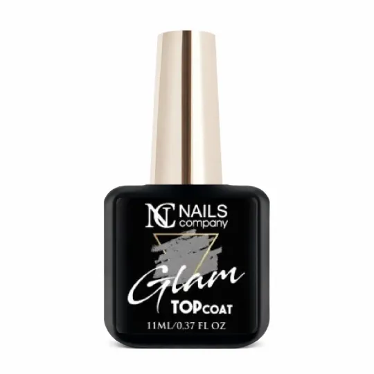 Glam Top coat Silver, gel UV de finition argenté et pailleté