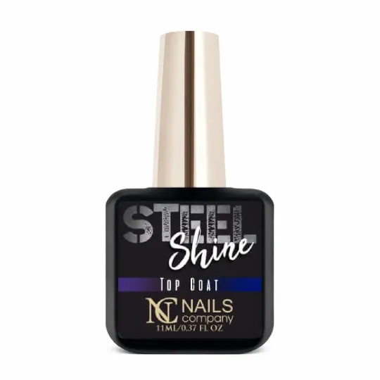 Top Coat brillant Steel Shine pour les inscrustations et le nail art