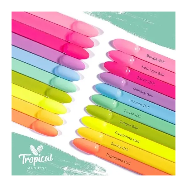 Vernis semi permanent rose Bunga Bali, collection Tropical Madness