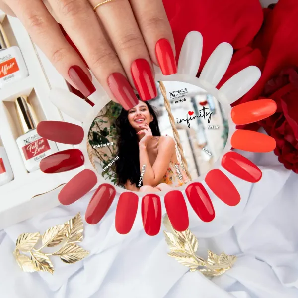 Collection de vernis semi-permanents rouges pour la Saint-Valentin