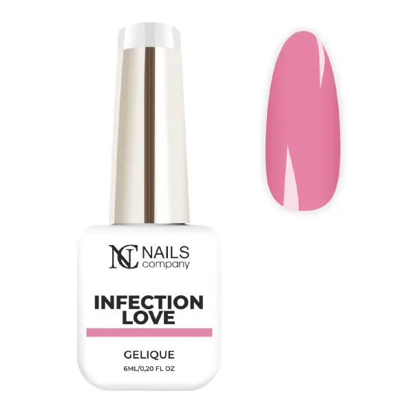 Vernis semi-permanent rose pastel Infection Love de la collection Viral Love.