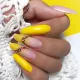 Inspiration ongle jaune orangé