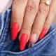 inspiration ongles vernis rouge néon