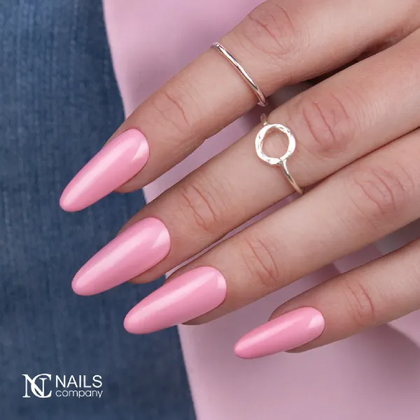 Inspiration ongle rose pastel