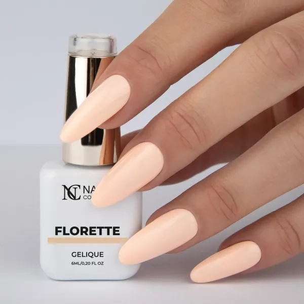 Vernis pêche pastel Florette de la collection La Petite.