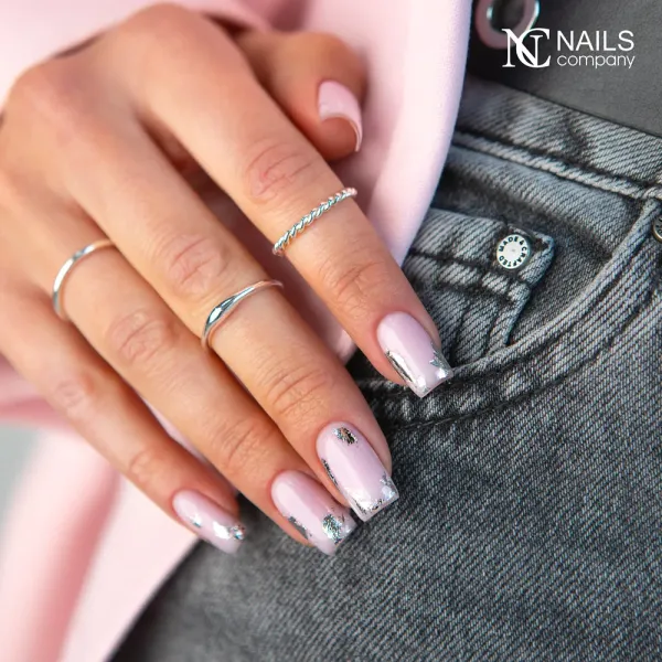 Nails inspiration Rubber Base rose lavande Smart Pro Pink Affair