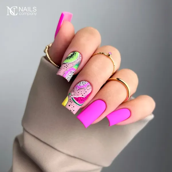 Inspiration Vernis semi-permanent rose fluo Bandida