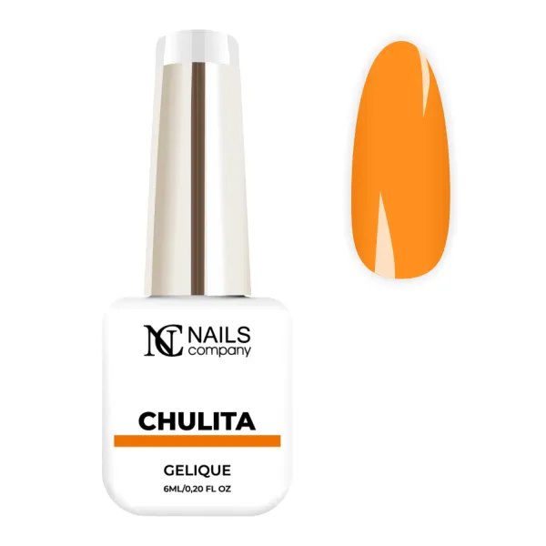 Vernis semi-permanent orange néon Chulita