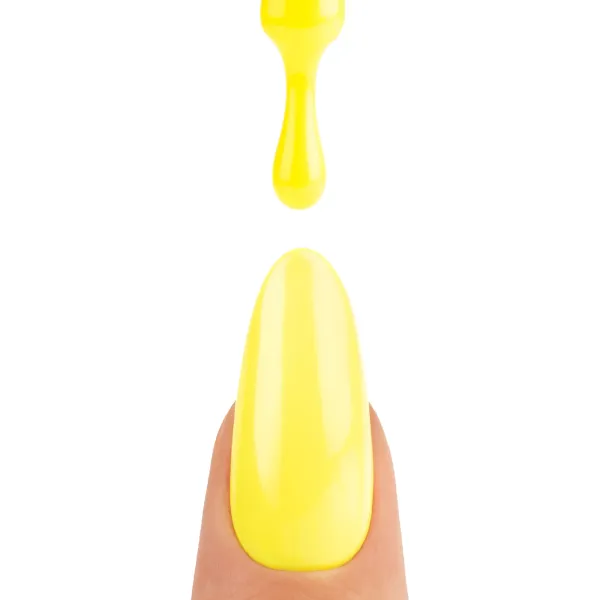 Vernis semi-permanent jaune fluo Goldita