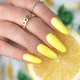 Inspiration Vernis semi-permanent jaune néon Goldita