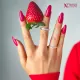 Inspiration Vernis semi-permanent rouge néon Diabla