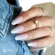 inspiration ongle babyboomer blanc