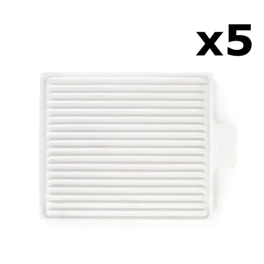 Lot 5 Filtres Hepa pour aspirateur Teri