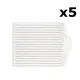 Lot 5 Filtres Hepa pour aspirateur Teri