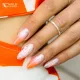 Inspiration ongles effet sirène rose pêche