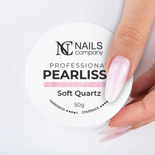 Soft Quartz est un gel sans limage rose avec un effet perlé.