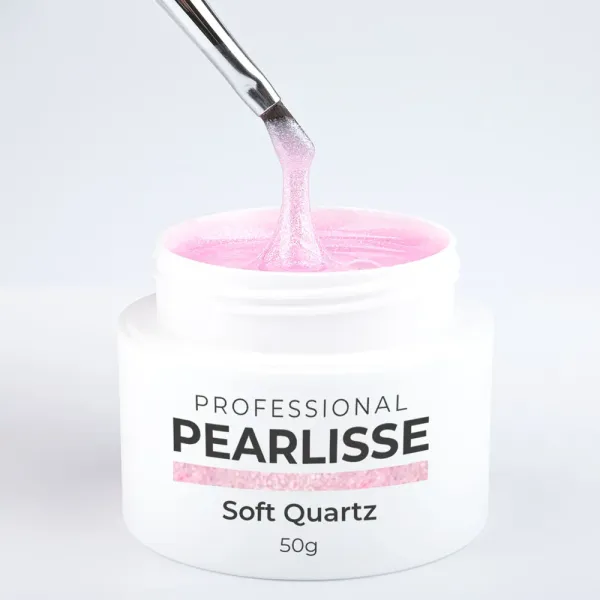 Soft Quartz est un gel UV de construction rose mermaid effect