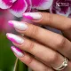 Inspiration ongles effet sirène rose