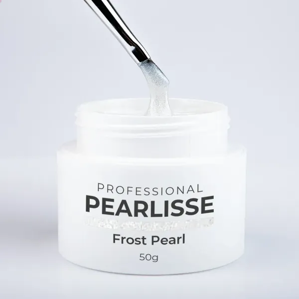 Frost Pearl est un gel UV sans limage blanc avec un effet perlé.